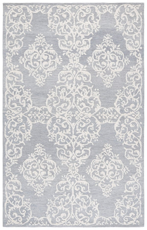 Safavieh Metro Elegant Hand-tufted Area Rug In Grey And Ivory – Perfect For Living Room And Bedroom Decor Grey ,Ivory 80% Wool,20% Cotton Met710f-3