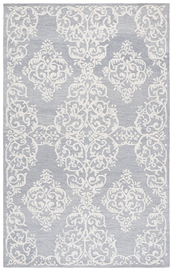 Safavieh Metro Elegant Hand-tufted Area Rug In Grey And Ivory – Perfect For Living Room And Bedroom Decor Grey ,Ivory 80% Wool,20% Cotton Met710f-3
