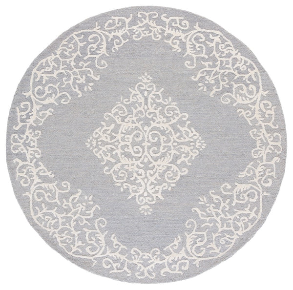 Safavieh Metro Elegant Hand-tufted Area Rug In Grey And Ivory – Perfect For Living Room And Bedroom Decor Grey ,Ivory 80% Wool,20% Cotton Met710f-3