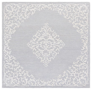 Safavieh Metro Elegant Hand-tufted Area Rug In Grey And Ivory – Perfect For Living Room And Bedroom Decor Grey ,Ivory 80% Wool,20% Cotton Met710f-3