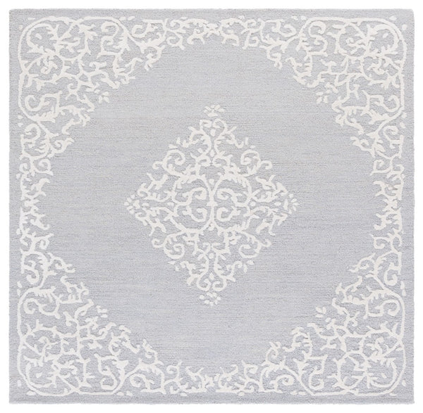 Safavieh Metro Elegant Hand-tufted Area Rug In Grey And Ivory – Perfect For Living Room And Bedroom Decor Grey ,Ivory 80% Wool,20% Cotton Met710f-3