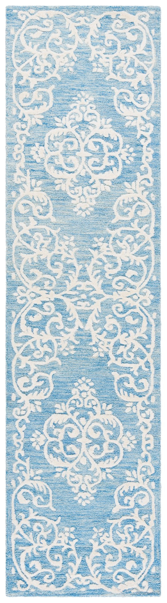 Safavieh Metro Elegant Hand-tufted Area Rug In Grey And Ivory – Perfect For Living Room And Bedroom Decor Blue ,Ivory 80% Wool,20% Cotton Met710m-9
