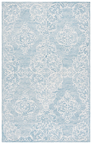 Safavieh Metro Elegant Hand-tufted Grey And Ivory Runner Rug – Perfect For Hallways And Narrow Spaces Blue ,Ivory 80% Wool,20% Cotton Met710m-5
