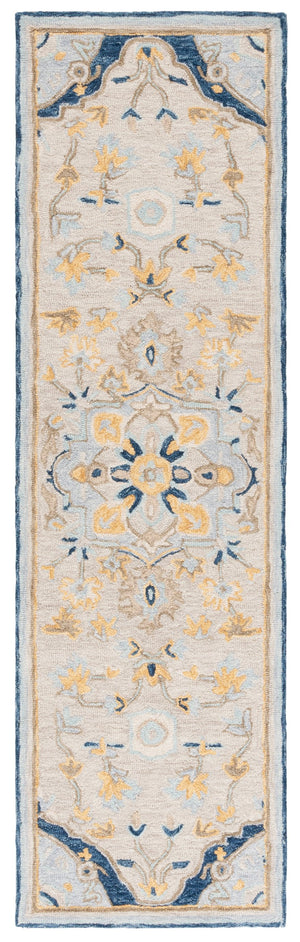 Safavieh Metro Timeless Transitional Area Rug - Hand-tufted Elegance For Sophisticated Home Decor Beige ,Grey 80% Wool,20% Cotton Met726b-28