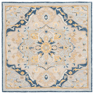 Safavieh Metro Timeless Transitional Area Rug - Hand-tufted Elegance For Sophisticated Home Decor Beige ,Grey 80% Wool,20% Cotton Met726b-28