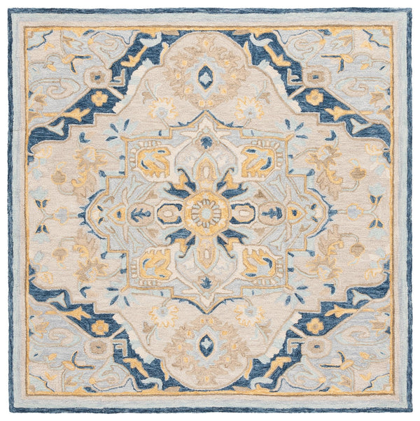 Safavieh Metro Timeless Transitional Area Rug - Hand-tufted Elegance For Sophisticated Home Decor Beige ,Grey 80% Wool,20% Cotton Met726b-28