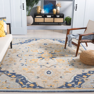 Safavieh Metro Timeless Transitional Area Rug - Hand-tufted Elegance For Sophisticated Home Decor Beige ,Grey 80% Wool,20% Cotton Met726b-28