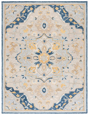 Safavieh Metro Timeless Transitional Area Rug - Hand-tufted Elegance For Sophisticated Home Decor Beige ,Grey 80% Wool,20% Cotton Met726b-28