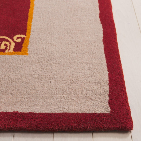 Safavieh Metro Hand-tufted Floral Area Rug - Luxurious Indian Craftsmanship In Elegant Warm Hues For Home Decor Rust ,Beige 80% Wool,20% Cotton Met729p-3