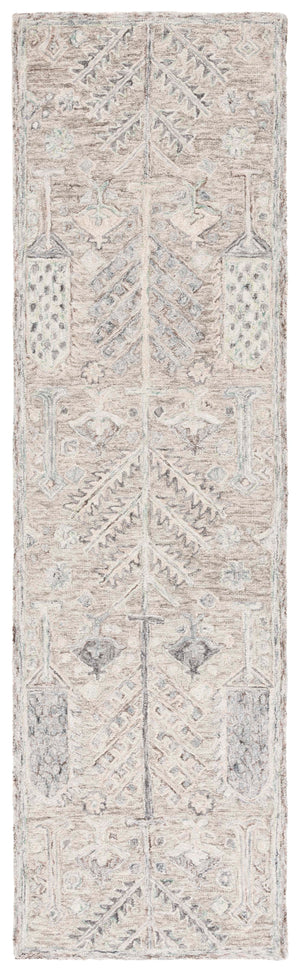 Safavieh Metro Hand-tufted Wool-cotton Area Rug - Elegant Geometric Design For Timeless Home Décor Grey ,Ivory 80% Wool 20% Cotton Met751f-5