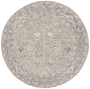 Safavieh Metro Hand-tufted Wool-cotton Area Rug - Elegant Geometric Design For Timeless Home Décor Grey ,Ivory 80% Wool 20% Cotton Met751f-5