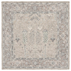 Safavieh Metro Hand-tufted Wool-cotton Area Rug - Elegant Geometric Design For Timeless Home Décor Grey ,Ivory 80% Wool 20% Cotton Met751f-5