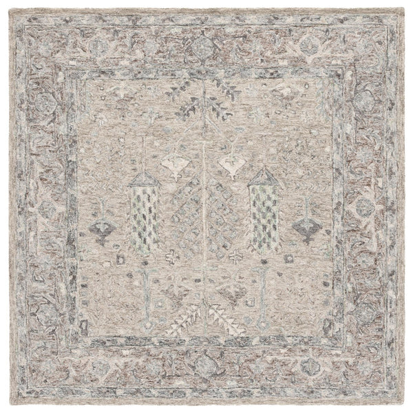 Safavieh Metro Hand-tufted Wool-cotton Area Rug - Elegant Geometric Design For Timeless Home Décor Grey ,Ivory 80% Wool 20% Cotton Met751f-5