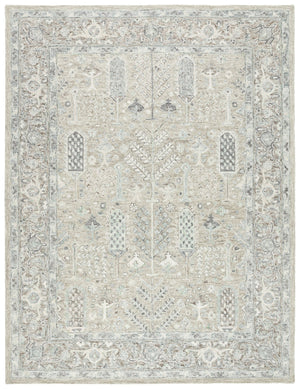 Safavieh Metro Hand-tufted Wool-cotton Area Rug - Elegant Geometric Design For Timeless Home Décor Grey ,Ivory 80% Wool 20% Cotton Met751f-5