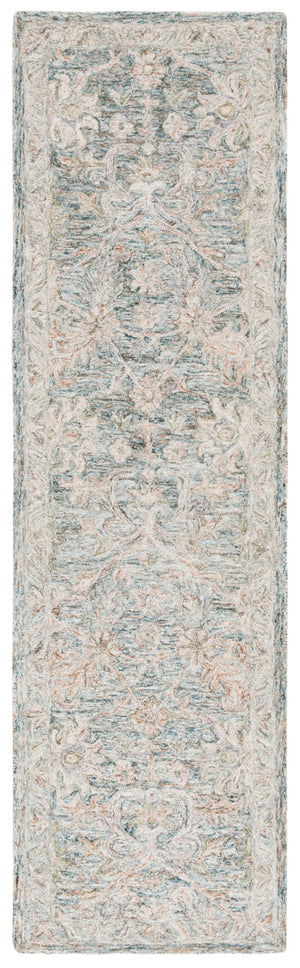 Safavieh Metro Elegant Hand-tufted Area Rug – Luxurious 8' X 10' Design Crafted In India For Timeless Style Teal ,Green 80% Wool,20% Cotton Met752j-212
