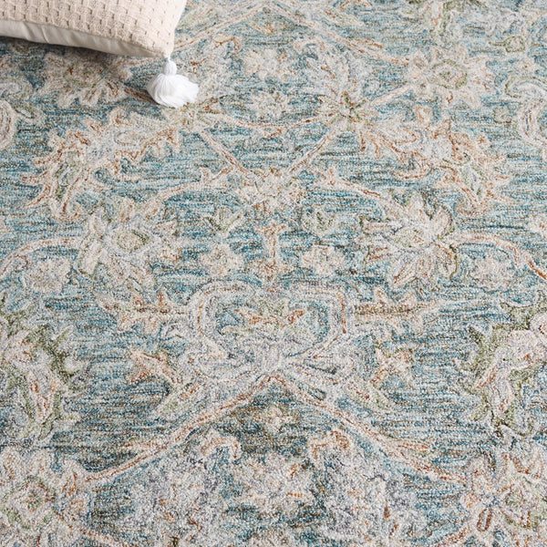 Safavieh Metro Luxurious Hand-tufted Area Rug - Timeless Design To Elevate Your Home With Comfort & Style Teal ,Green 80% Wool,20% Cotton Met752j-3