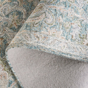 Safavieh Metro Elegant Hand-tufted Area Rug – Luxurious 8' X 10' Design Crafted In India For Timeless Style Teal ,Green 80% Wool,20% Cotton Met752j-212