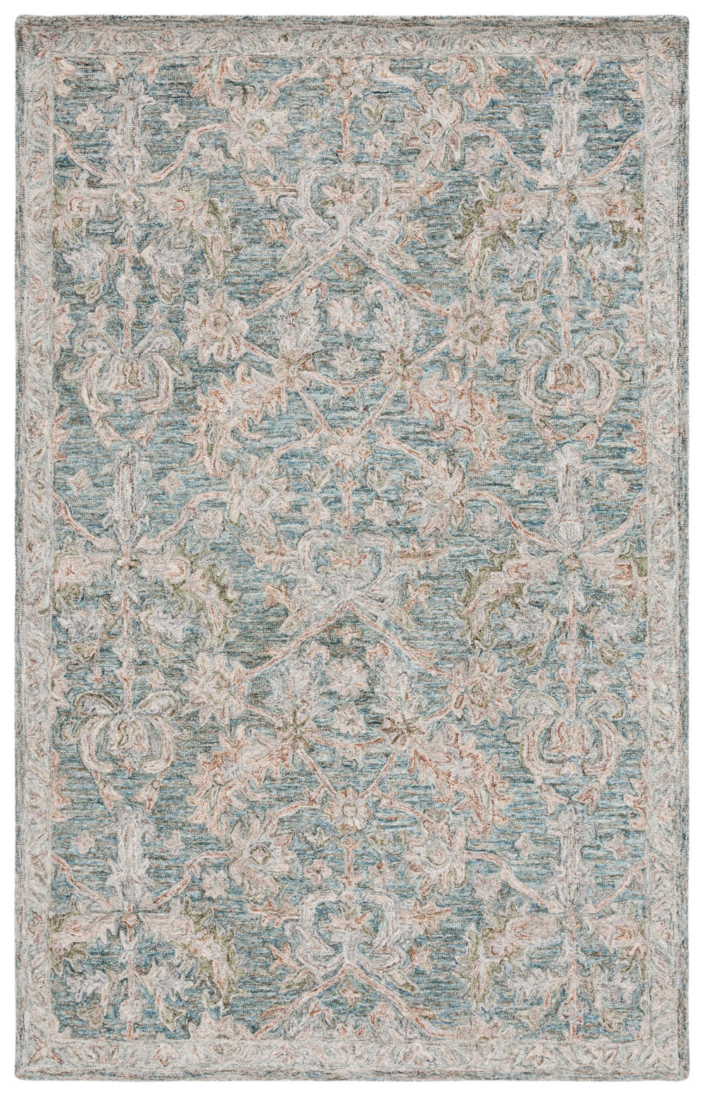Safavieh Metro Luxurious Hand-tufted Area Rug - Timeless Design To Elevate Your Home With Comfort & Style Teal ,Green 80% Wool,20% Cotton Met752j-3