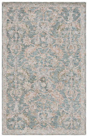 Safavieh Metro Elegant Hand-tufted Area Rug – Luxurious 8' X 10' Design Crafted In India For Timeless Style Teal ,Green 80% Wool,20% Cotton Met752j-212