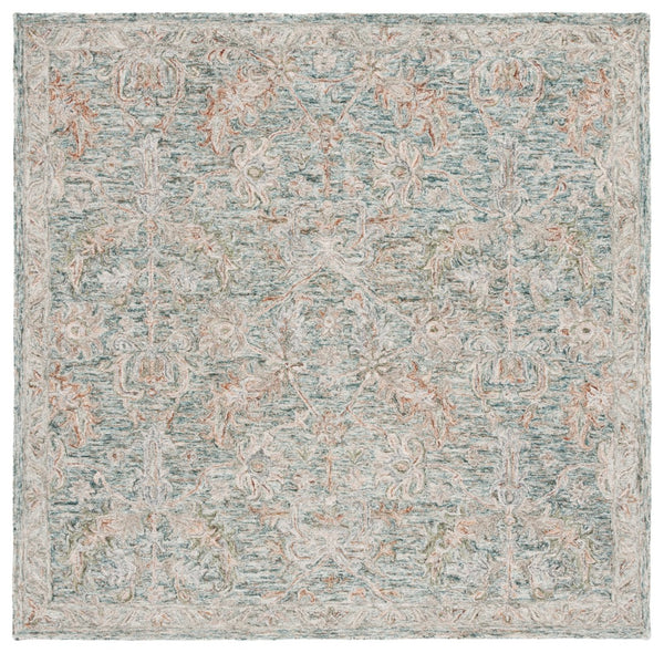 Safavieh Metro Elegant Hand-tufted Area Rug – Luxurious 8' X 10' Design Crafted In India For Timeless Style Teal ,Green 80% Wool,20% Cotton Met752j-212