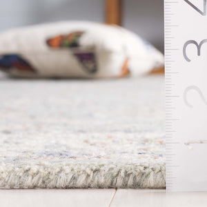 Safavieh Metro Hand-tufted Area Rug – Luxurious Wool & Cotton Blend, Timeless Floral Design For Your Home Grey ,Rust 80% Wool,20% Cotton Met754f-6