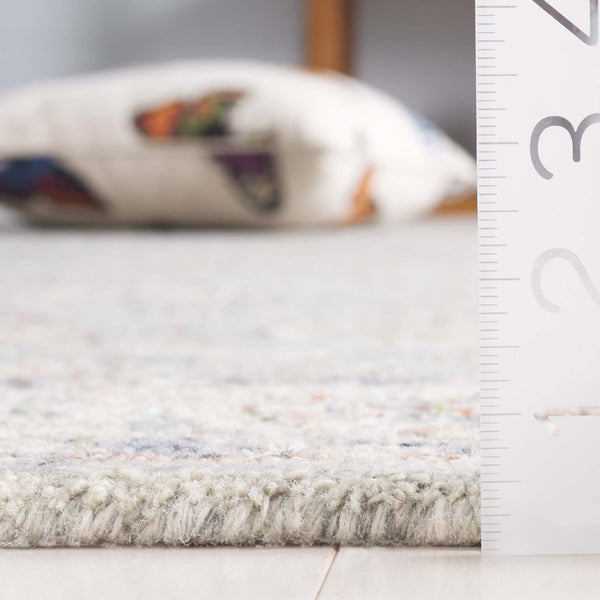 Safavieh Metro Hand-tufted Area Rug – Luxurious Wool & Cotton Blend, Timeless Floral Design For Your Home Grey ,Rust 80% Wool,20% Cotton Met754f-6