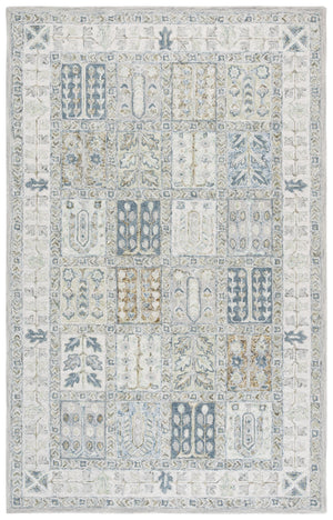 Safavieh Metro Hand‑Tufted Grey Beige Rug – 80% Wool 20% Cotton, Medium Pile For Living Rooms & Bedrooms 5'-0" x 8'-0" MET756F-5