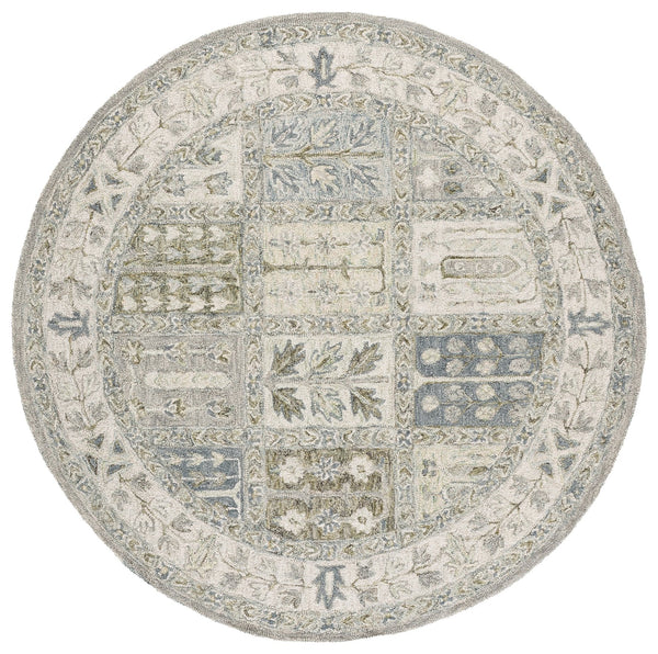 Safavieh Metro Hand‑Tufted Grey Beige Rug – 80% Wool 20% Cotton, Medium Pile For Living Rooms & Bedrooms 5'-0" x 8'-0" MET756F-5