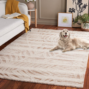 Safavieh Metro Hand-tufted Area Rug 8' X 10' - Luxurious Beige Ivory Wool & Cotton Blend For Elegant Spaces Beige ,Ivory 80% Wool 20% Cotton Met775b-8