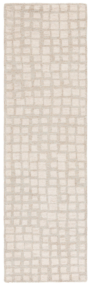 Safavieh Metro Contemporary Area Rug – Hand-tufted Elegance In Soft Wool And Jute For Timeless Home Style Sage ,Beige 50% Wool,50% Jute Met778w-28