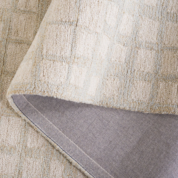 Safavieh Metro Contemporary Area Rug – Hand-tufted Elegance In Soft Wool And Jute For Timeless Home Style Sage ,Beige 50% Wool,50% Jute Met778w-28