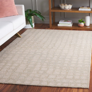 Safavieh Metro Contemporary Area Rug – Hand-tufted Elegance In Soft Wool And Jute For Timeless Home Style Sage ,Beige 50% Wool,50% Jute Met778w-28