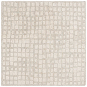 Safavieh Metro Contemporary Area Rug – Hand-tufted Elegance In Soft Wool And Jute For Timeless Home Style Sage ,Beige 50% Wool,50% Jute Met778w-28