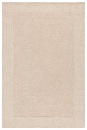 Safavieh Metro Hand-Loomed Beige Wool-Cotton Rug With Subtle Border — Low Pile, Durable, Timeless Elegance 6'-0" x 9'-0" MET807B-6