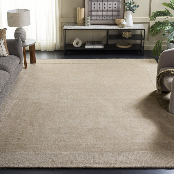 Safavieh Metro Hand-Loomed Beige Area Rug 8X10, Wool-Cotton Blend, Low-Profile Pile For Modern Living Spaces 9'-0" x 12'-0" MET807B-9