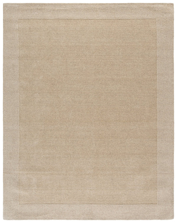 Safavieh Metro Hand-Loomed Beige Wool-Cotton Rug With Subtle Border — Low Pile, Durable, Timeless Elegance 6'-0" x 9'-0" MET807B-6