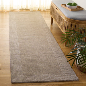 Safavieh Metro Hand-Loomed Taupe Area Rug 8X10 Ft — Wool-Cotton Blend, Low-Profile Durable Modern Texture 8'-0" x 10'-0" MET807E-8