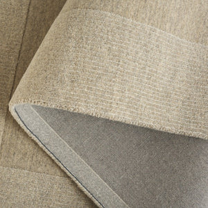 Safavieh Metro Hand Loomed Wool Cotton Area Rug Neutral Taupe Subtle Border for Living Spaces MET807E-5