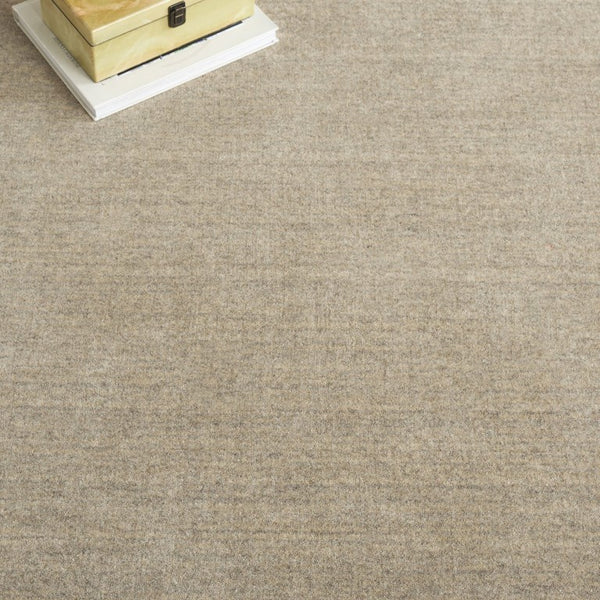 Safavieh Metro Hand Loomed Wool Cotton Area Rug Neutral Taupe Subtle Border for Living Spaces MET807E-5