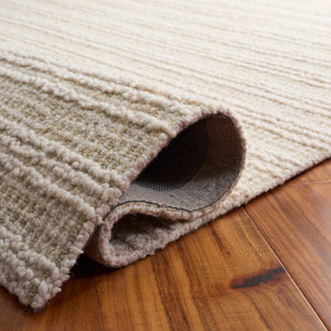 Safavieh Metro Hand-Tufted Beige Ivory Area Rug 8X10 Wool-Cotton Low-Profile Modern Neutral Texture 3/8" 9'-0" x 12'-0" MET810B-9