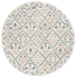 Safavieh Metro Hand-Tufted Ivory Grey Runner Rug, Wool-Cotton Blend, Low-Profile 3/8" Pile For Hallways 2'-3" x 8'-0" MET811A-28