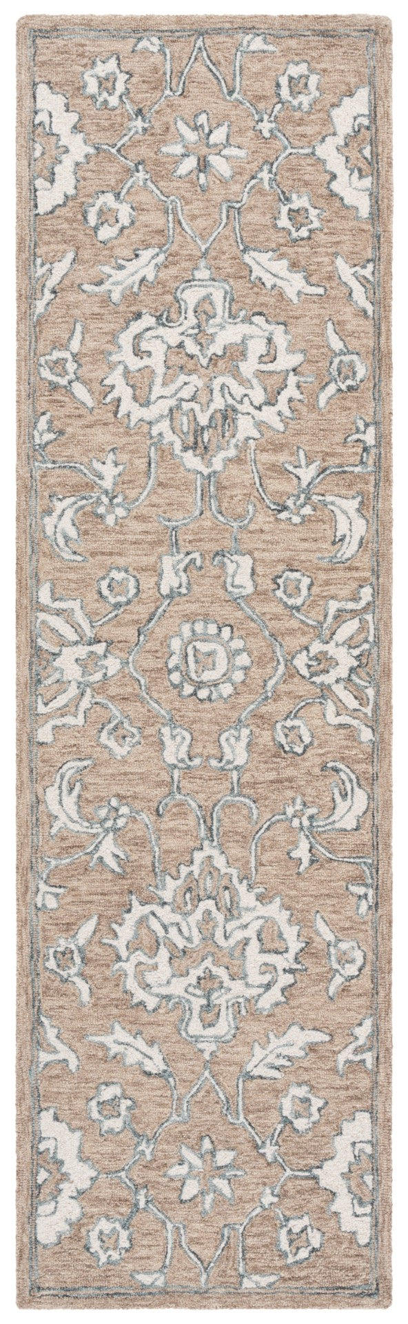 Safavieh Metro Hand Tufted Wool Pile Rug - Elegant Traditional Design With Intricate Florals For Home Décor Beige ,Ivory Wool Pile Met826b-6