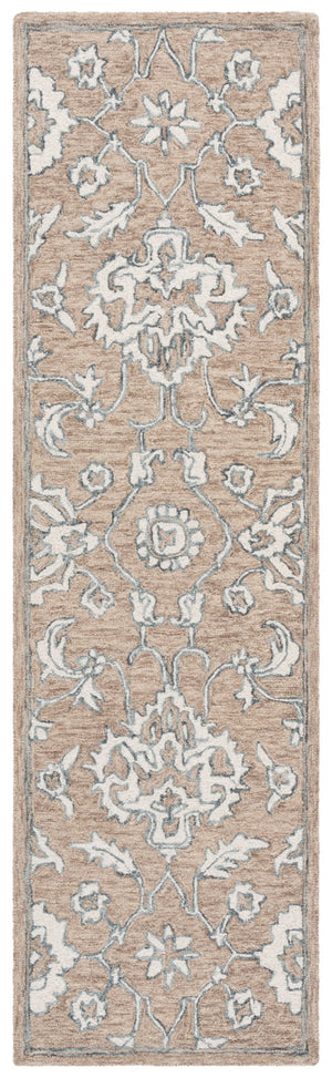 Safavieh Metro Hand Tufted Wool Pile Rug - Elegant Traditional Design With Intricate Florals For Home Décor Beige ,Ivory Wool Pile Met826b-6