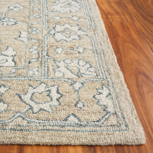 Safavieh Metro Hand Tufted Wool Pile Rug - Elegant Traditional Design With Intricate Florals For Home Décor Beige ,Ivory Wool Pile Met826b-6