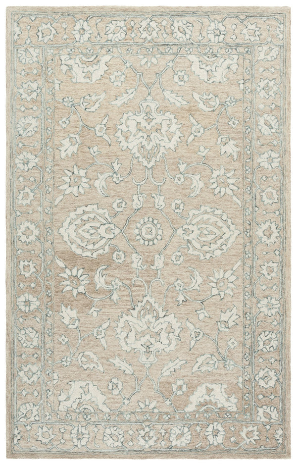 Safavieh Metro Runner Rug - Timeless Floral Design In Neutral Tones - Hand-tufted Wool For Elegant Spaces Beige ,Ivory Wool Pile Met826b-5