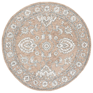 Safavieh Metro Hand Tufted Wool Pile Rug - Elegant Traditional Design With Intricate Florals For Home Décor Beige ,Ivory Wool Pile Met826b-6