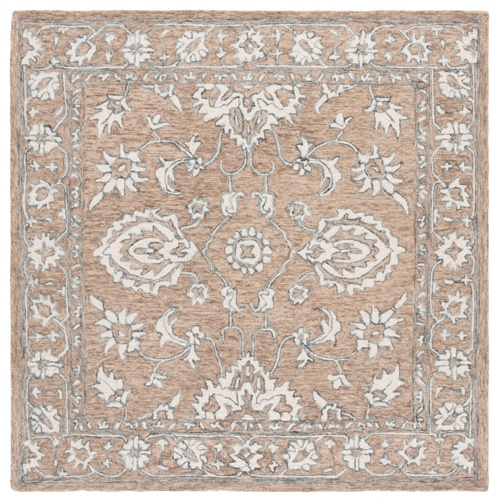 Safavieh Metro Hand Tufted Wool Pile Rug - Elegant Traditional Design With Intricate Florals For Home Décor Beige ,Ivory Wool Pile Met826b-6