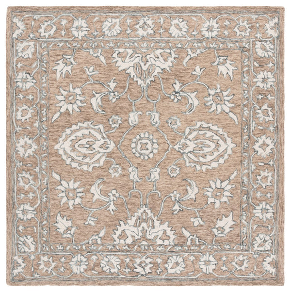 Safavieh Metro Hand Tufted Wool Pile Rug - Elegant Traditional Design With Intricate Florals For Home Décor Beige ,Ivory Wool Pile Met826b-6