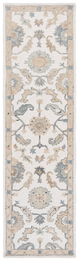 Safavieh Metro Traditional Wool Runner Rug - Timeless Hand-tufted Elegance For Hallways And Entryways Ivory ,Beige Wool Pile Met827a-28