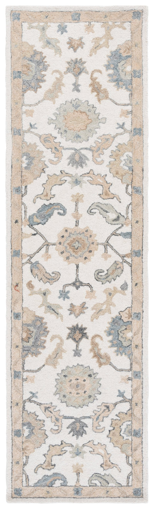 Safavieh Metro Traditional Wool Runner Rug - Timeless Hand-tufted Elegance For Hallways And Entryways Ivory ,Beige Wool Pile Met827a-28
